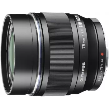 OM System M.Zuiko Digital ED 75mm f/1.8 φακός, μαύρος (V311040BW000)