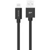 Silicon Power Boost Link PVC LK15AL καλώδιο φόρτισης και δεδομένων, USB-A σε Lightning, πιστοποιημένο MFi, 1 m, έως 12 W, μαύρο