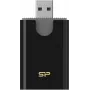 Συνδυαστικός αναγνώστης καρτών Silicon Power SD/microSD, USB 3.2 Gen 1 Type-A, μαύρο (SPU3AT5REDEL300K)