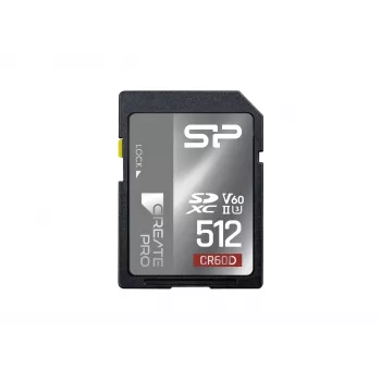 Silicon Power 512GB SDXC UHS-II V60 κάρτα μνήμης - 280MB/s ανάγνωση, 150MB/s εγγραφή