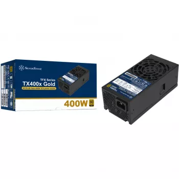 SilverStone TX400x Gold 400W 80 PLUS Gold τροφοδοτικό ATX, μαύρο, 2x PCIe