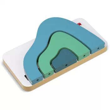 TONIES Mini Standregal - Berg 11003982 ασημί επιχρωμιωμένο μέταλλο 2 ράφια ραφιέρα δαπέδου