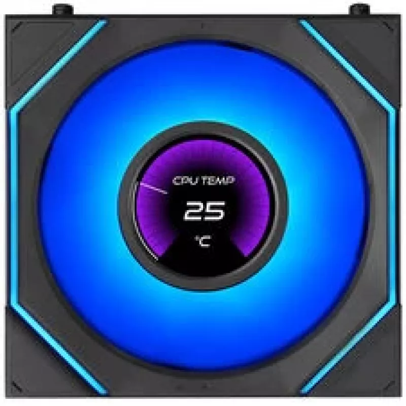 Lian Li UNI FAN SL-INF 120 FLEX LCD Wireless ARGB Συσκευασία 3 τεμ. Μαύρο με controller