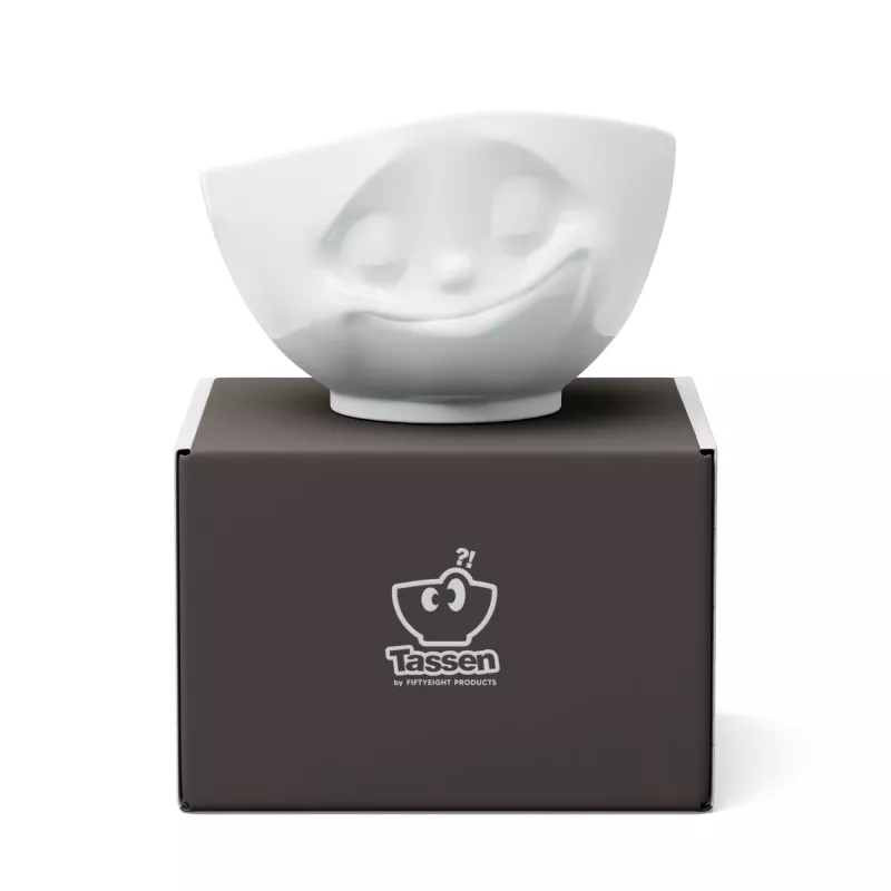 FIFTYEIGHT PRODUCTS Happy Face μπολ 1000 ml λευκή πορσελάνη