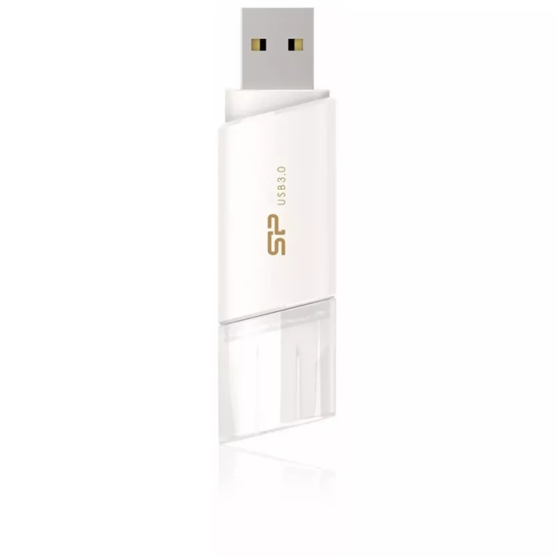 Silicon Power Blaze B06 32GB USB 3.2 Gen 1 Flash Drive, αναδιπλούμενο, λευκό