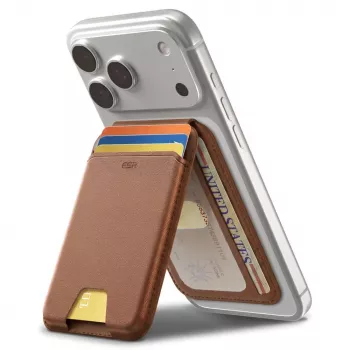 ESR Classic RFID Magnetic Wallet Stand MagSafe καφέ
