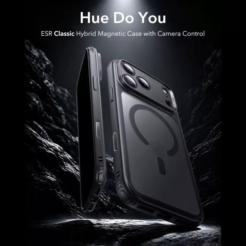 ESR Classic Hybrid MagSafe Θήκη για iPhone 17 Pro Max / 18 Pro Max – Ματ μαύρο