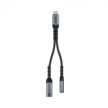UNITEK Προσαρμογέας USB-C σε 3,5 mm ήχου με PD