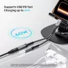 UNITEK Προσαρμογέας USB-C σε 3,5 mm ήχου με PD
