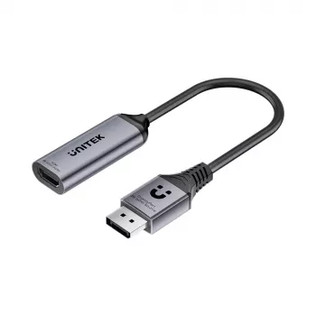 UNITEK Προσαρμογέας DisplayPort σε HDMI 2.1 8K@60Hz HDR 48Gbps 15cm
