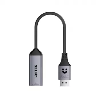 UNITEK Προσαρμογέας DisplayPort σε HDMI 2.1 8K@60Hz HDR 48Gbps 15cm