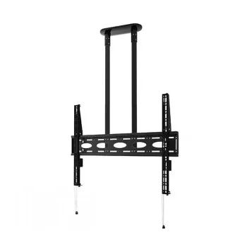 B-TECH AV BT8448-150/BB Βάση οροφής εξαιρετικά μεγάλη universal για επίπεδες οθόνες με ράβδο 1,5 m Ø50 mm, VESA έως 1100x700, 130 kg, Μαύρο