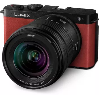 Mirrorless φωτογραφική μηχανή full frame Panasonic Lumix DC-S9 με φακό Lumix S 20-60mm f/3.5-5.6, crimson red (DC-S9KE-R)