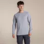 Craghoppers NosiLife Abel Μπλούζα με μακρύ μανίκι - Soft Grey Marl - Μέγεθος M
