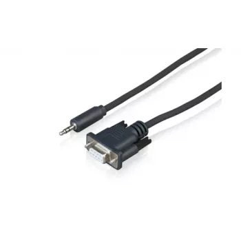 Sony CAB-RSJA1 καλώδιο σειριακού ελέγχου RS-232C - υποδοχή DB9 σε βύσμα jack 3,5 mm, 2,5 m, μαύρο