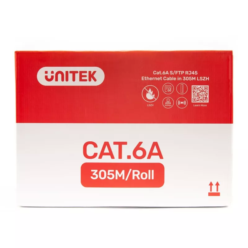 UNITEK C18121BL Καλώδιο τοποθέτησης Cat.-6A-S/FTP-LSZH, 305 m, μπλε