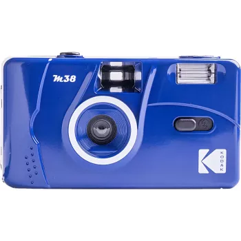 Kodak M38 επαναχρησιμοποιήσιμη φωτογραφική μηχανή 35mm με φλας, σταθερή εστίαση, κλασικό μπλε