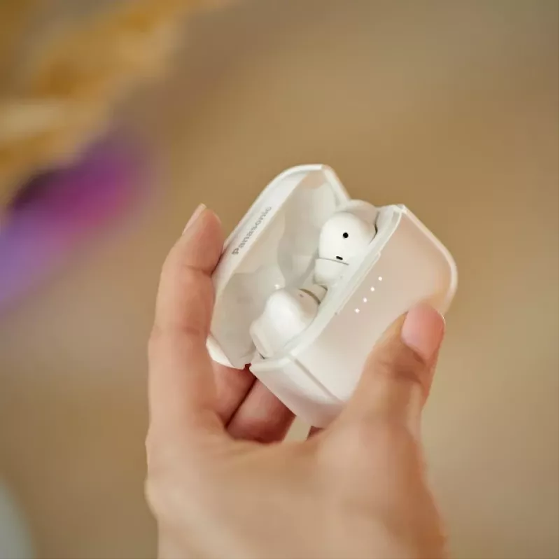 Panasonic RZ-B210WDE-W True Wireless ακουστικά in-ear, Bluetooth 5.0, έλεγχος αφής, λευκό