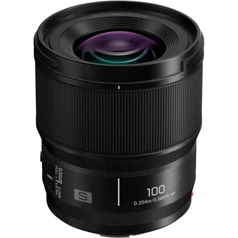 Panasonic Lumix S 100mm F2.8 Macro Φακός, Μαύρο (S-E100E)