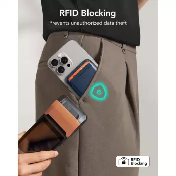 ESR Classic RFID Μαγνητικό Πορτοφόλι MagSafe Σκούρο Μπλε