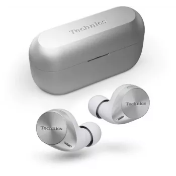 Technics EAH-AZ60M2ES True Wireless ακουστικά in-ear με Dual Hybrid ANC, LDAC, οδηγούς 8 mm, Multipoint 3 συσκευών, IPX4, ασημί