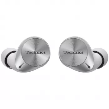 Technics EAH-AZ60M2ES True Wireless ακουστικά in-ear με Dual Hybrid ANC, LDAC, οδηγούς 8 mm, Multipoint 3 συσκευών, IPX4, ασημί