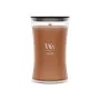 WoodWick Radiant Amber 609,5g αρωματικό κερί με ξύλινο φυτίλι, έως 180 ώρες καύσης, γυάλινο δοχείο κλεψύδρας