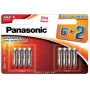 Panasonic Pro Power AAA αλκαλικές μπαταρίες LR03 συσκευασία 8 τεμ. (6+2 δώρο)