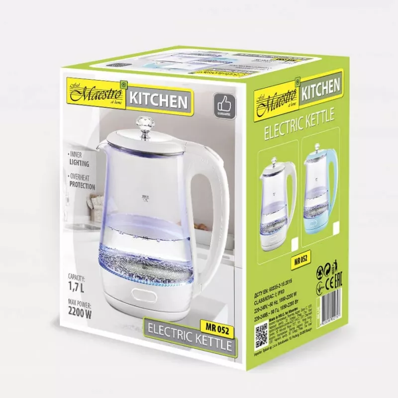 MEO βραστήρας 1,7 l 2220 W MR-052-BLUE MAESTRO μπλε