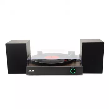 AKAI ATT-200SP πικάπ με ιμάντα με εγγραφή USB, 3 ταχύτητες, ενσωματωμένο προενισχυτή, εξόδους RCA και USB, βελόνα διαμαντιού, αφαιρούμενο καπάκι προστασίας από σκόνη