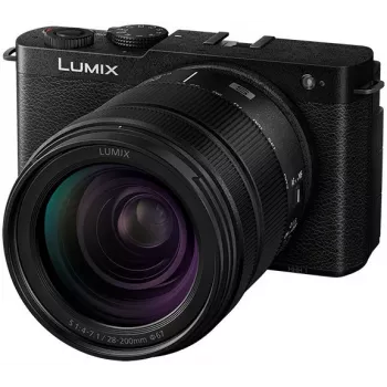 Κάμερα Panasonic Lumix DC-S9 με κιτ φακού 28-200mm, βαθύ μαύρο (DC-S9HE-K)