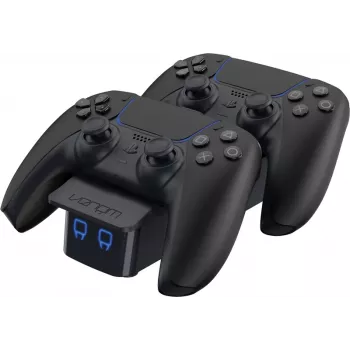 Venom Twin Docking Station για PS5 DualSense Controllers - Μαύρο