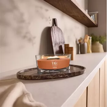 WoodWick Saffron Smoke Αρωματικό Κερί Ellipse 453,6 g
