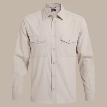 Craghoppers Kiwi II πουκάμισο ταξιδιού μακρύ μανίκι - Oatmeal - XL