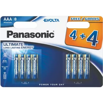 Μπαταρία Panasonic Evolta LR03EGE/8B (4+4 τεμ.) (LR03EGE/8BW 4+4F)
