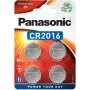 Panasonic CR2016 3V λιθίου κουμπί - συσκευασία 4 τεμ. (CR-2016EL/4B)