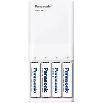 Panasonic eneloop BQ-CC87USB φορτιστής με 4 x μπαταρίες 1900 mAh (K-KJ87MCC40USB)