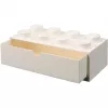LEGO Brick 8 συρτάρι γραφείου λευκό κουτί αποθήκευσης με 8 studs
