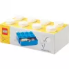 LEGO Brick 8 συρτάρι γραφείου λευκό κουτί αποθήκευσης με 8 studs