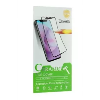 iLike Κεραμική Προστασία Οθόνης Tempered Glass για Apple iPhone 14, 13, 13 Pro - Σκληρότητα 9H, Στρογγυλεμένες άκρες 2.5D, μαύρο περίγραμμα