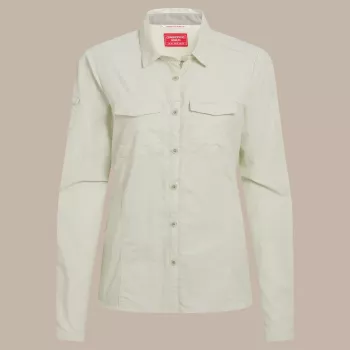 Craghoppers NosiLife Adventure LS Shirt III γυναικείο ταξιδιωτικό πουκάμισο - Pear Drop, μέγεθος S