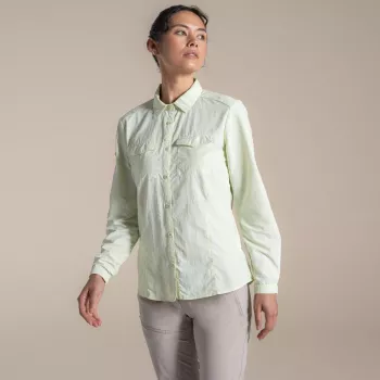 Craghoppers NosiLife Adventure LS Shirt III γυναικείο ταξιδιωτικό πουκάμισο - Pear Drop, μέγεθος S
