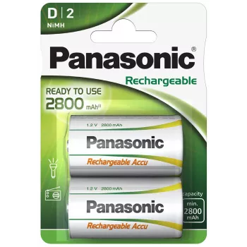 Επαναφορτιζόμενη μπαταρία NiMH Panasonic 2800mAh P20P/2B (HHR-1SRE/2B)