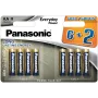 Panasonic Everyday Power αλκαλικές μπαταρίες AA LR6 συσκευασία 8 τεμ. blister (6+2 δώρο)