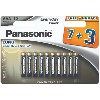 Panasonic Everyday Power αλκαλικές μπαταρίες AAA LR03 συσκευασία 10 τεμ. blister