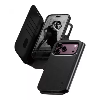 CARE by PanzerGlass Tango Flip Case για Apple iPhone 17 Pro Max - Συμβατό με MagSafe - vegan δέρμα - Μαύρο