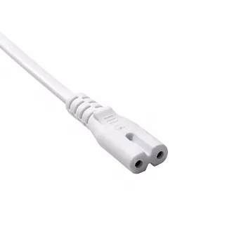 Akyga AK-RD-06A Καλώδιο τροφοδοσίας CEE 7/16 (ευρωπαϊκό βύσμα) σε IEC C7, 2,5 A, 1,5 m, Λευκό