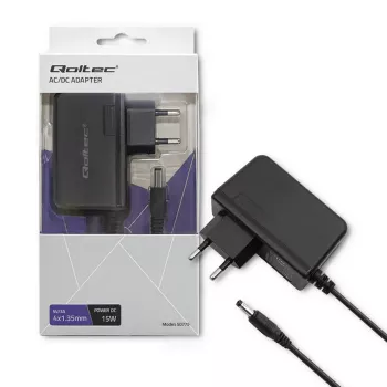 Qoltec Τροφοδοτικό βύσματος 15W 5V/3A με βύσμα DC 4,0x1,35mm
