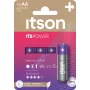 ITSON LR6IPO/4CP Αλκαλικές μπαταρίες AA, συσκευασία 4 τεμ., 1,5V, μεγάλη διάρκεια αποθήκευσης