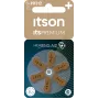 ITSON PR312(41)IT/6RM Μπαταρίες ακουστικών βαρηκοΐας ψευδαργύρου-αέρα μεγέθους 312 (καφέ γλωττίδα) – συσκευασία 6 τεμ.